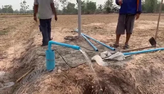 DC/AC Poço Profundo Solar de Alta Pressão Elétrica Bomba de Água de Poço Profundo para Irrigação Agrícola Preço de Fábrica